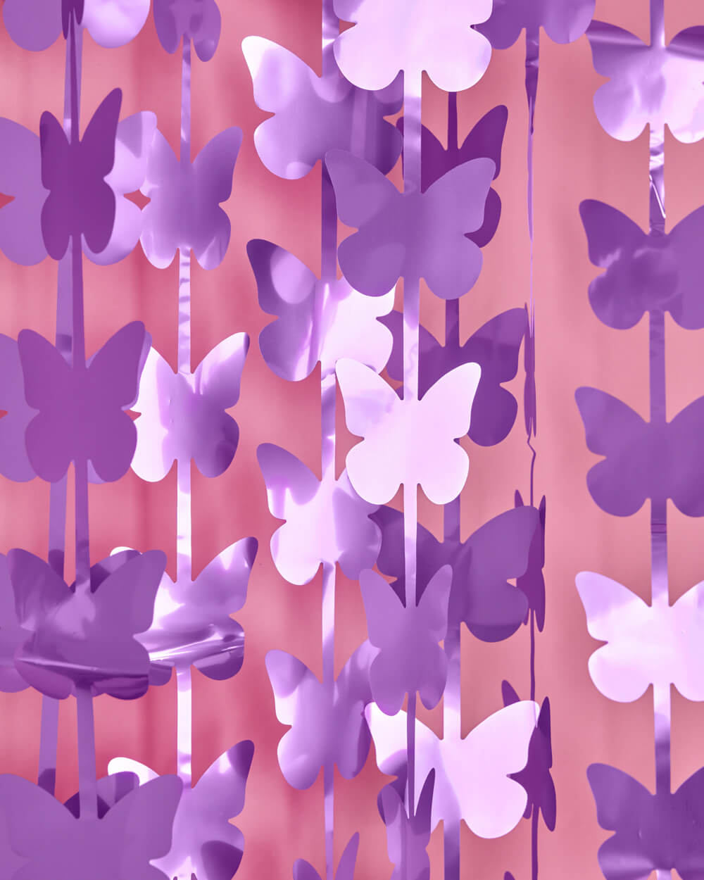 Butterfly Curtain - purple foil curtain