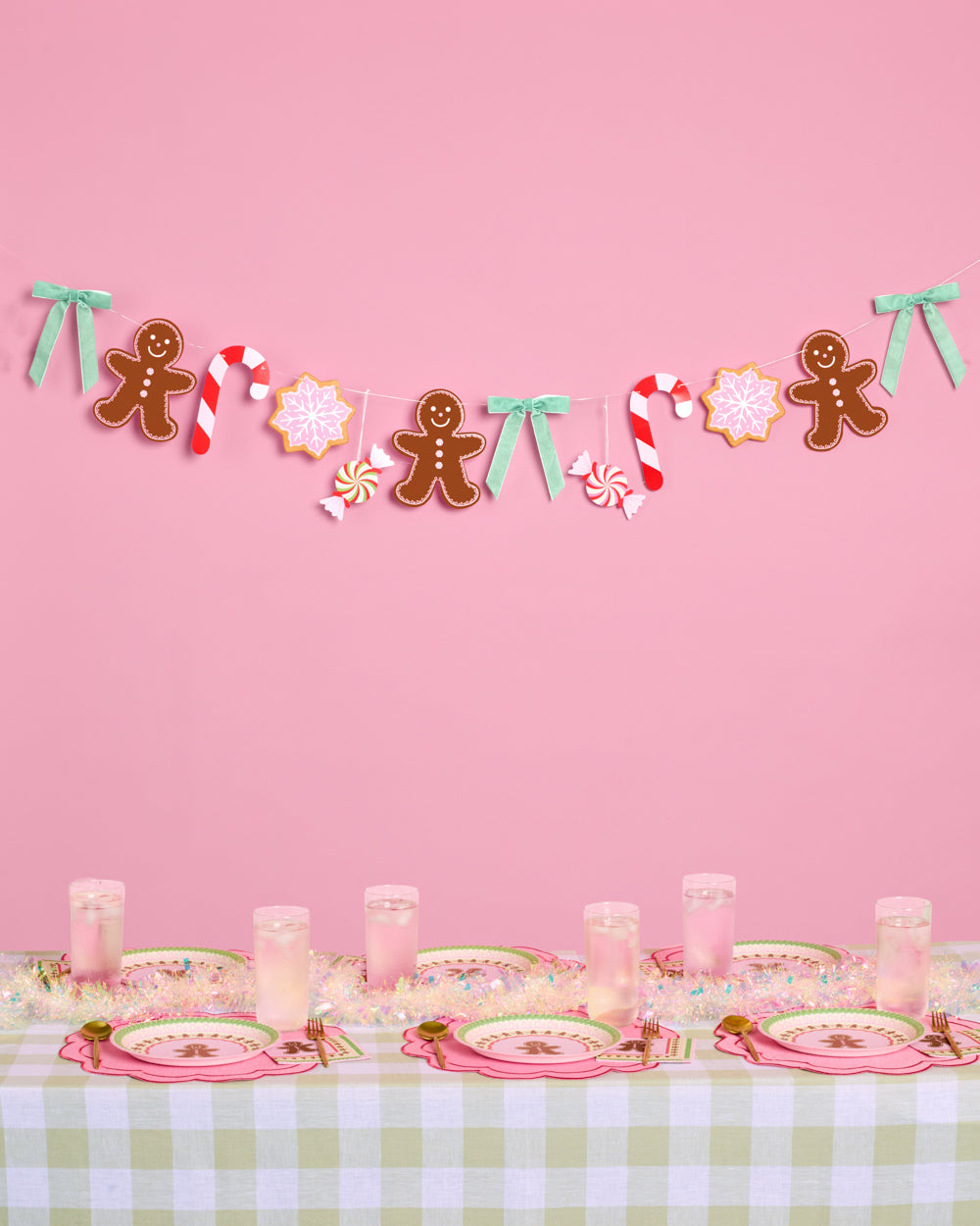 Bake It Merry Banner - gingerbread christmas banner