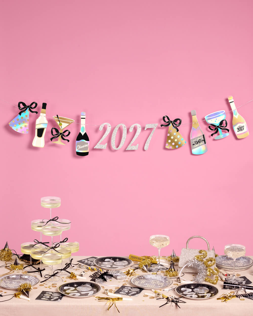 2027 NYE Banner - foil party banner