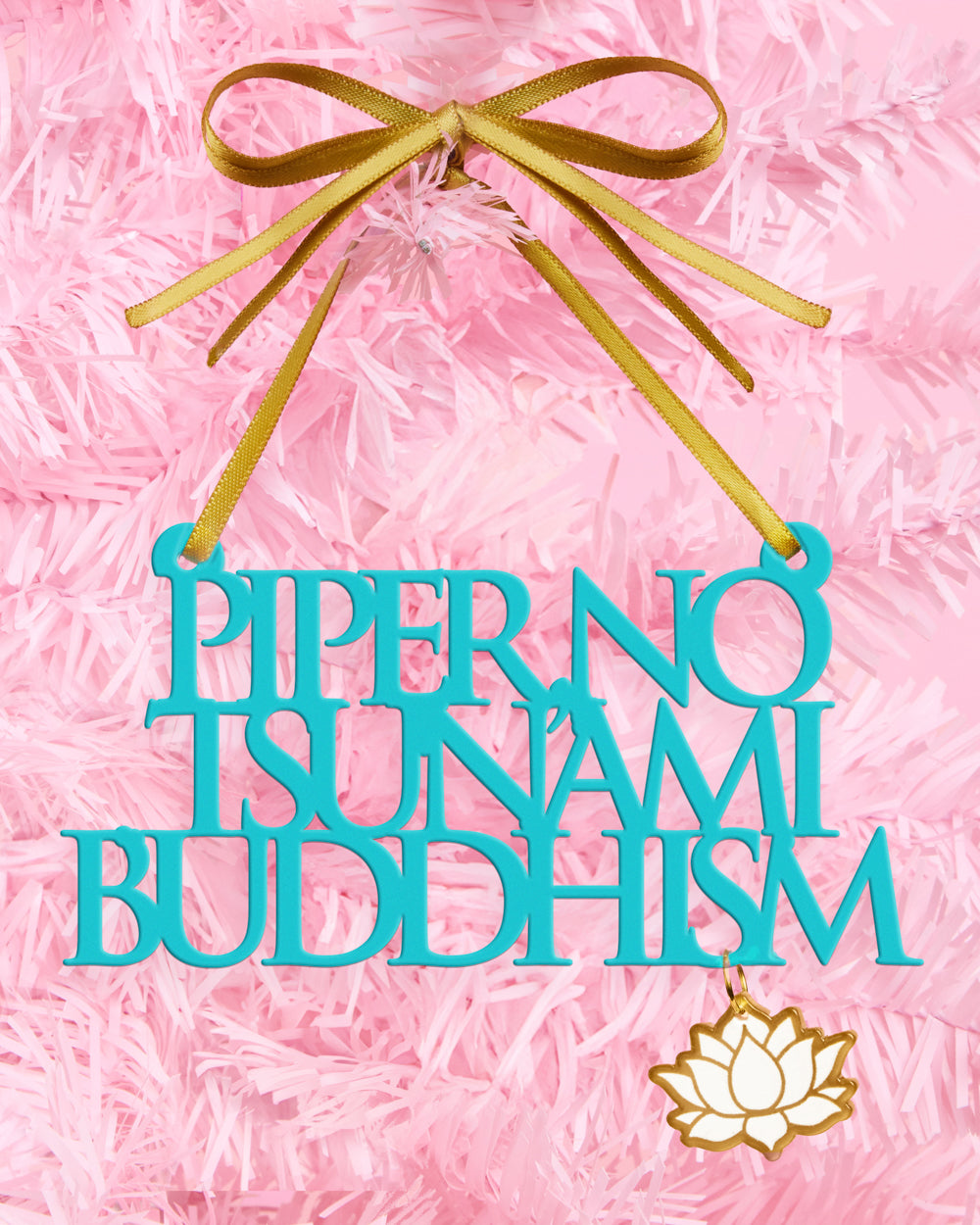 Piper No! Ornament - aqua ornament