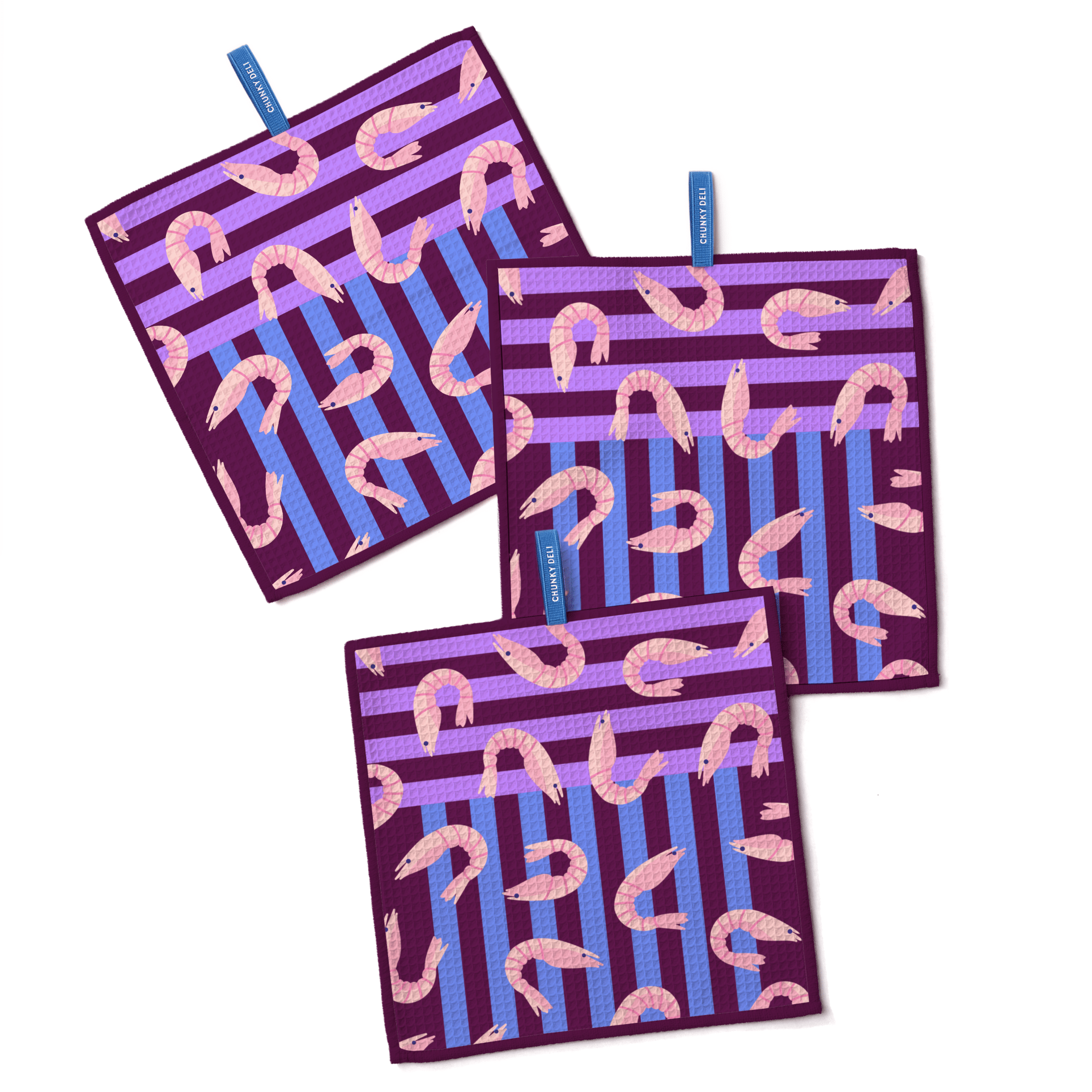 Shrimply Iconic | 3 Pack Clean-Up Cloths