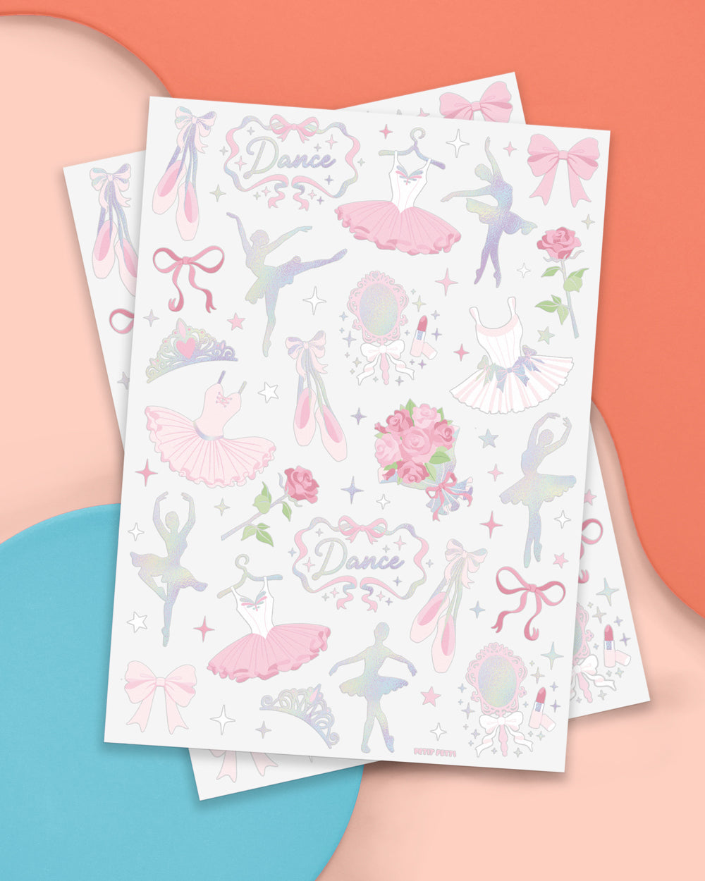 Little Dancer Tats - 50 foil temporary tattoos