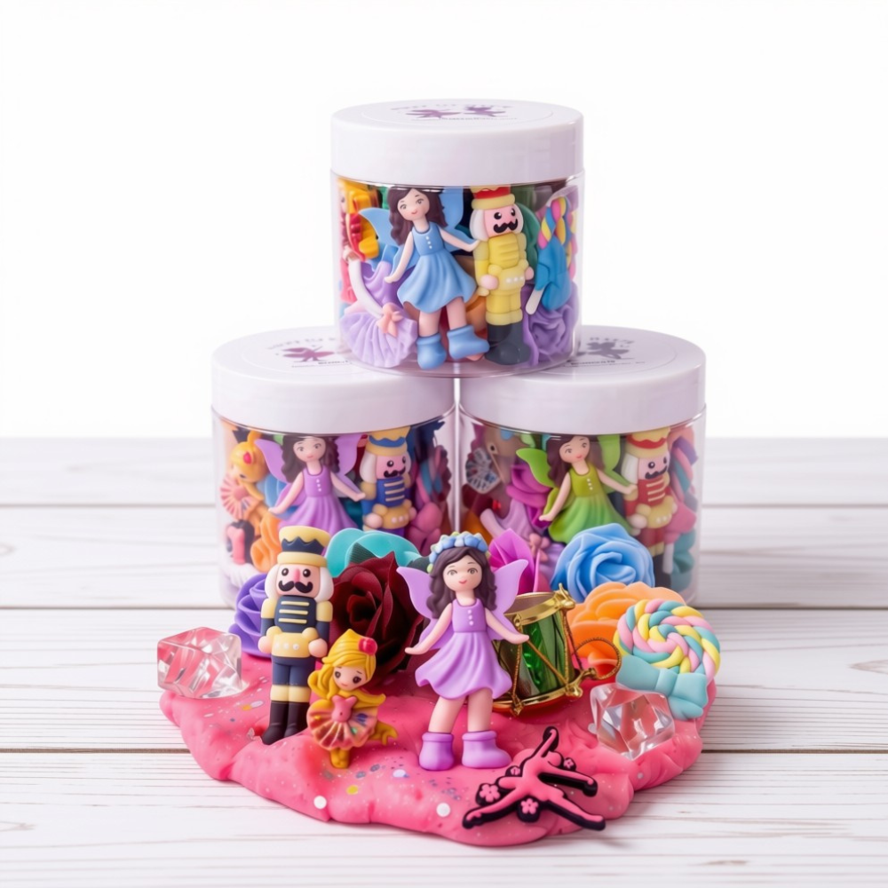 Sugar Plum Fairy Play Dough Jar