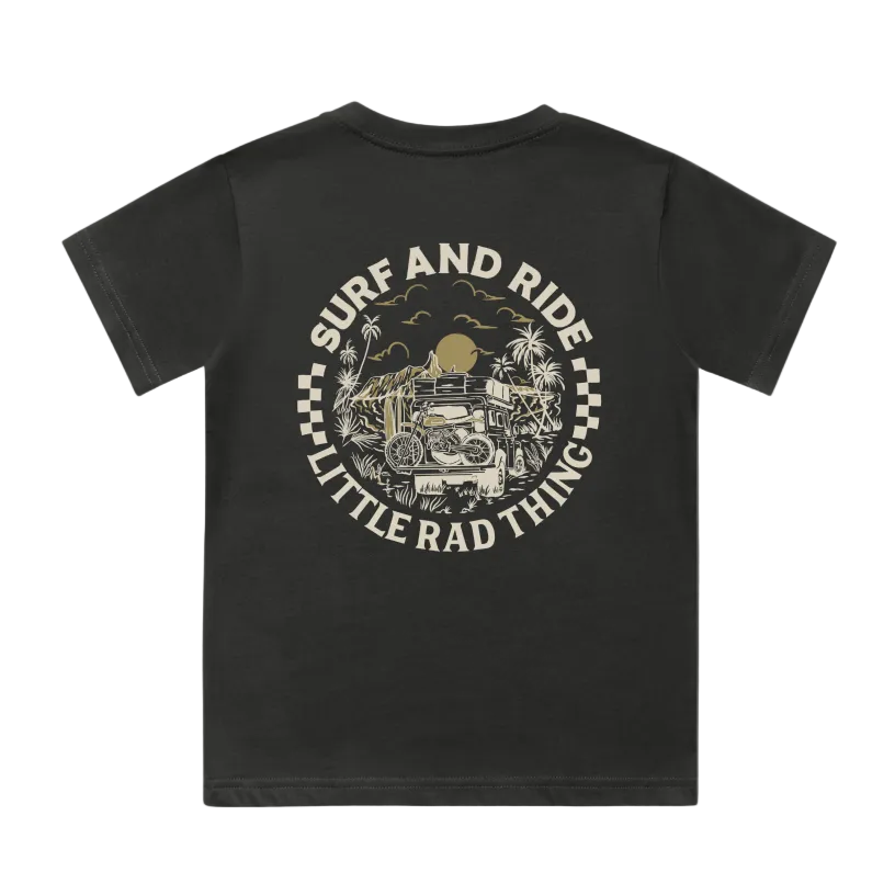 SURF N RIDE TEE - COAL