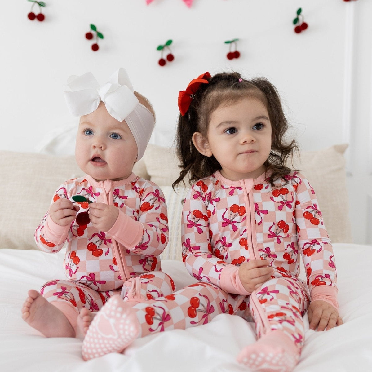 Sweet Cherry Love Baby PJs