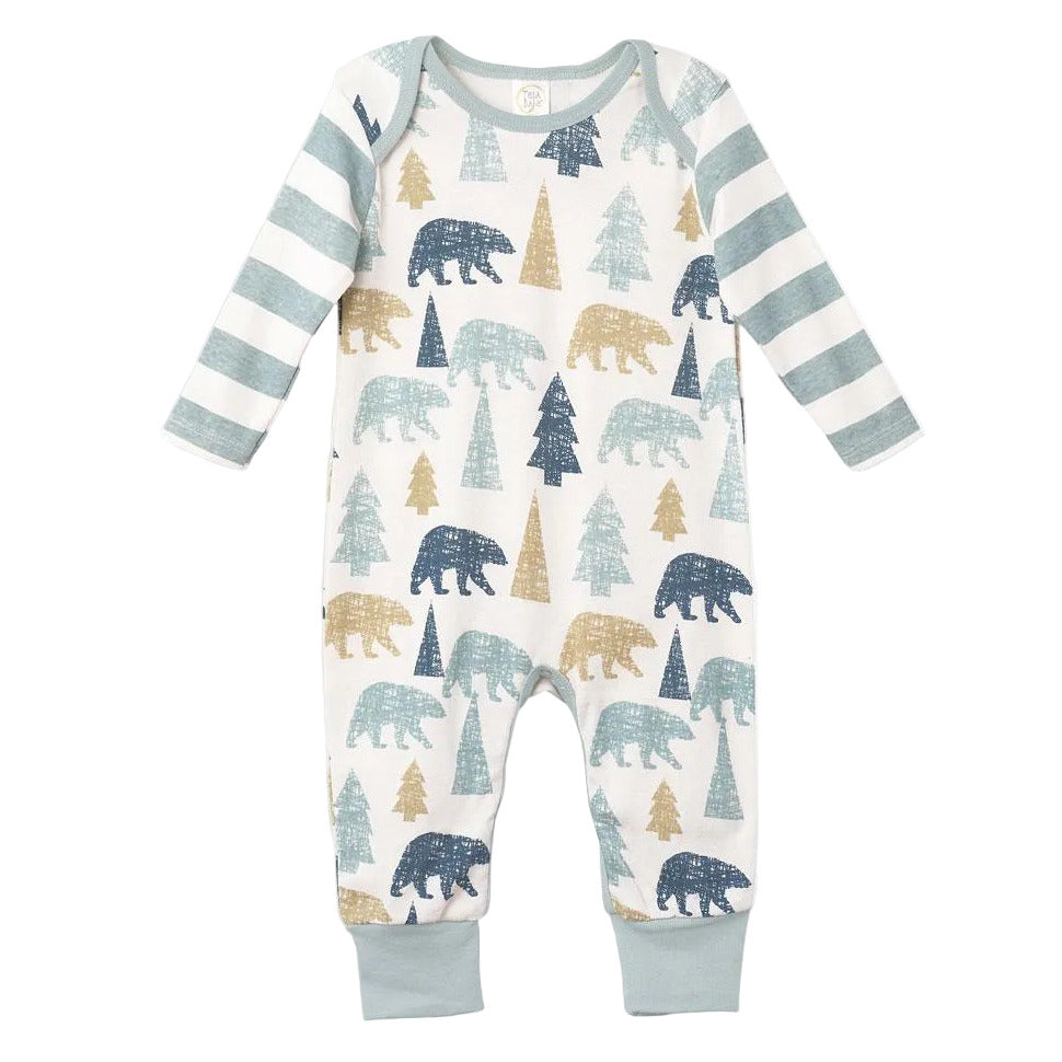 Bear Mountain Baby Boy Cotton Romper