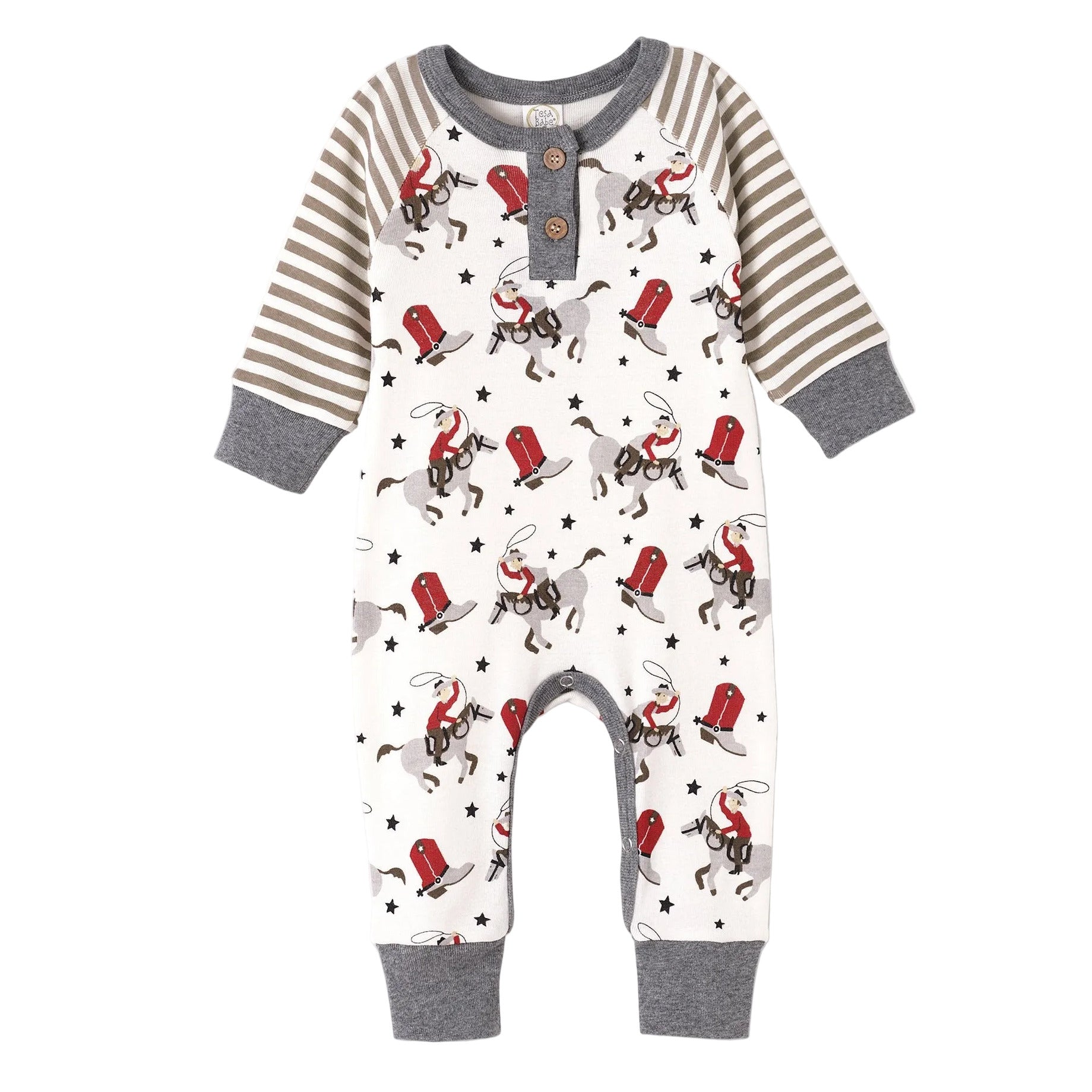 Baby Boy's Ride 'Em Cowboy Bamboo Romper