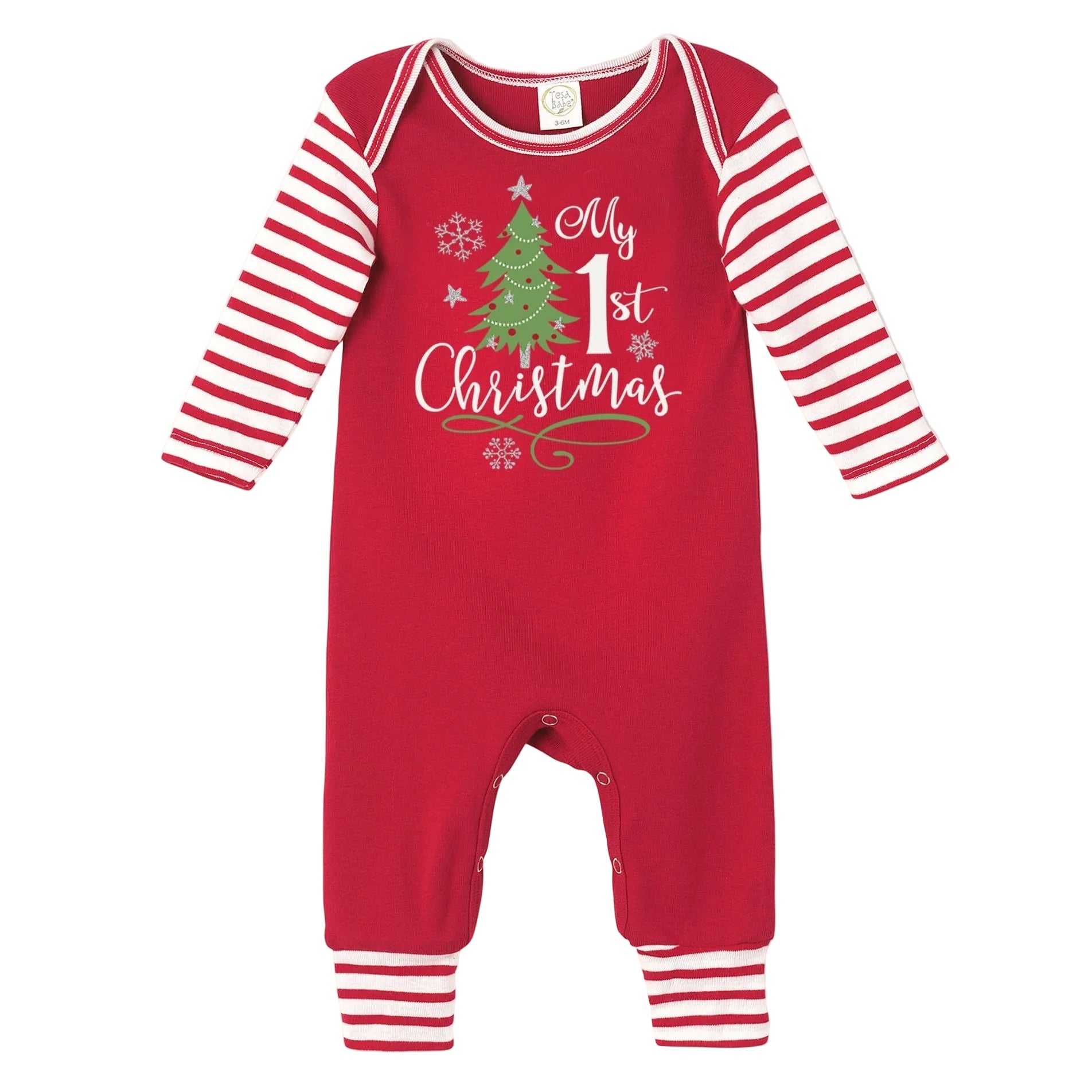 Baby's "My 1st Christmas" Cotton Romper