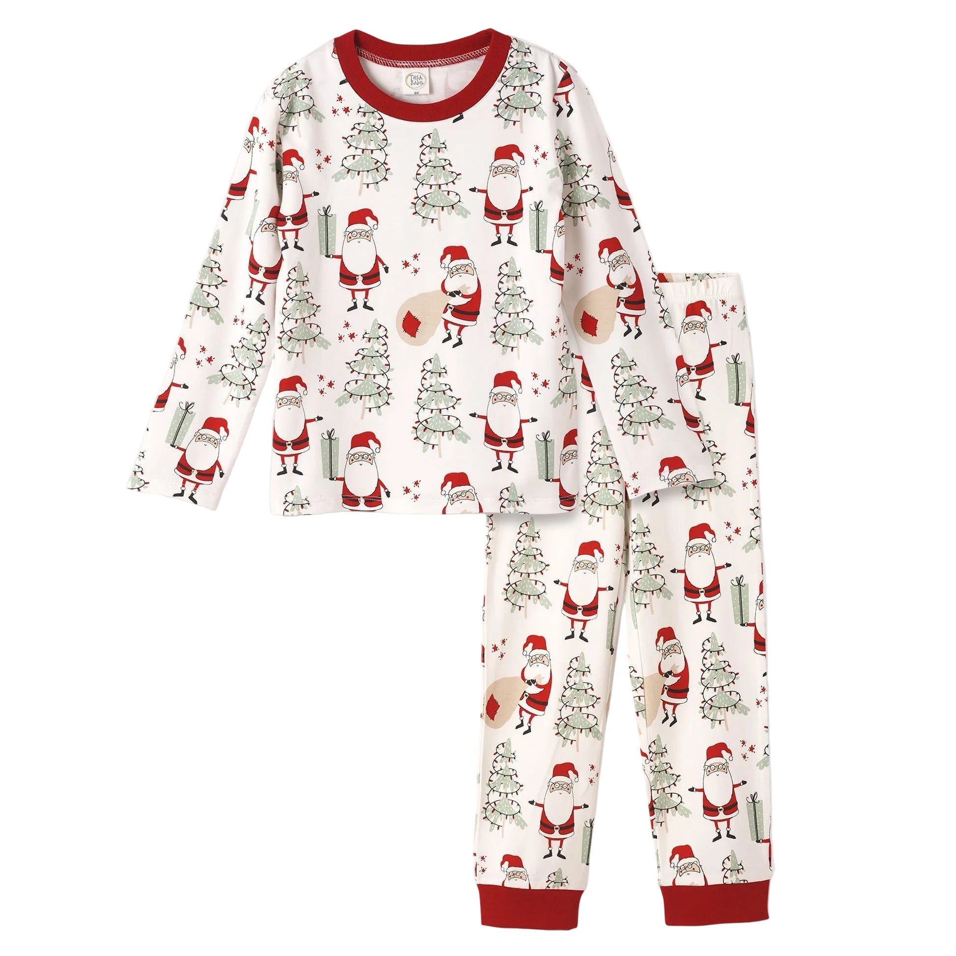 Christmas Santa Kid's Bamboo Pajama Set - Family Matching