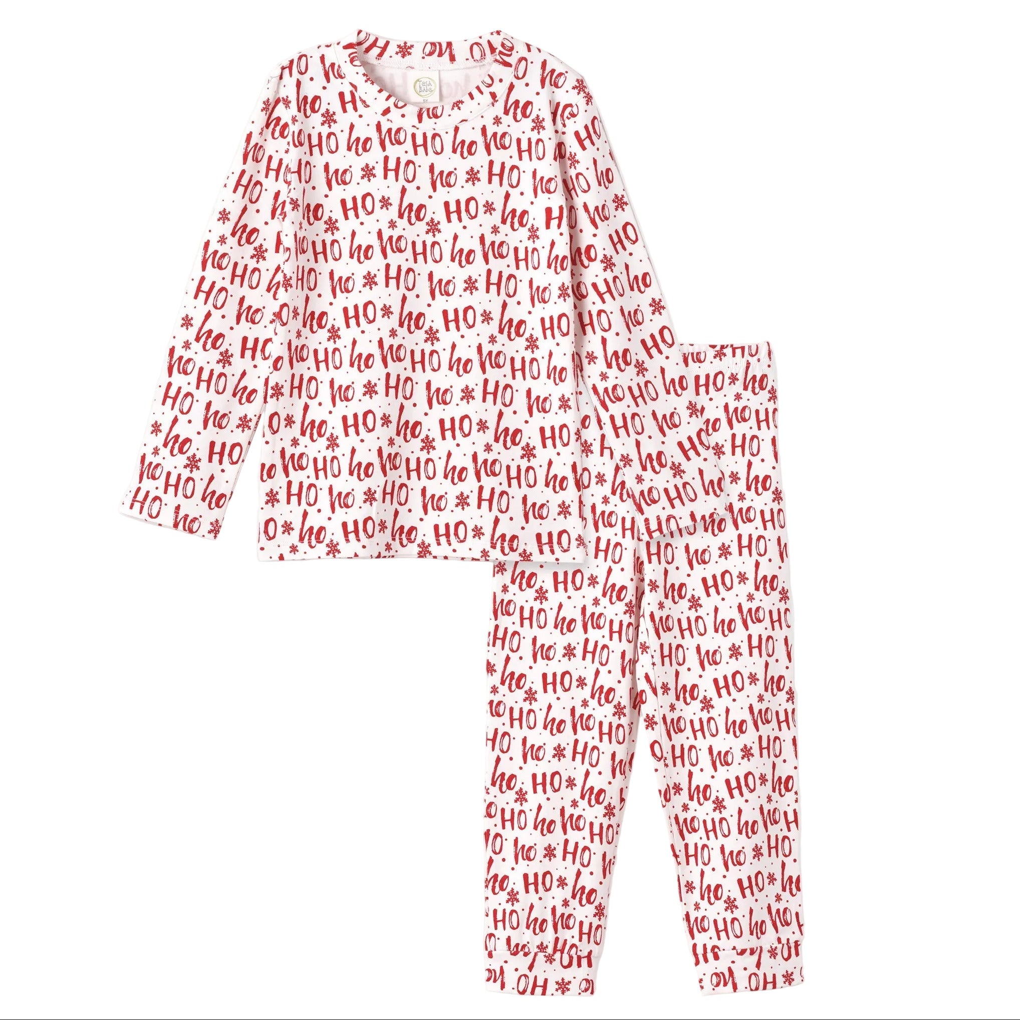 Christmas Ho-Ho-Ho Kids Bamboo Pajama Set-Family Matching