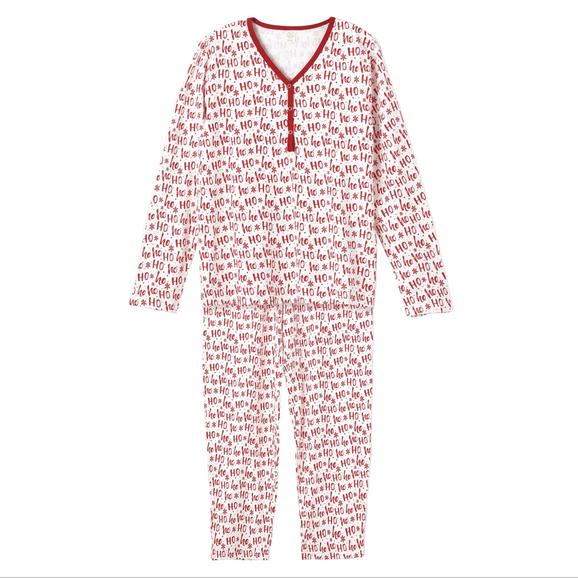 Christmas Ho-Ho-Ho Women's Bamboo Pajama Family Matching Set