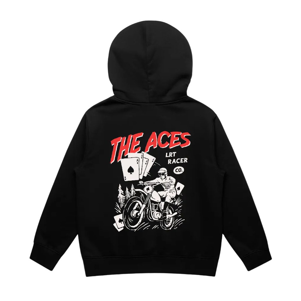 THE ACES HOODIE - RECYCLED BLACK