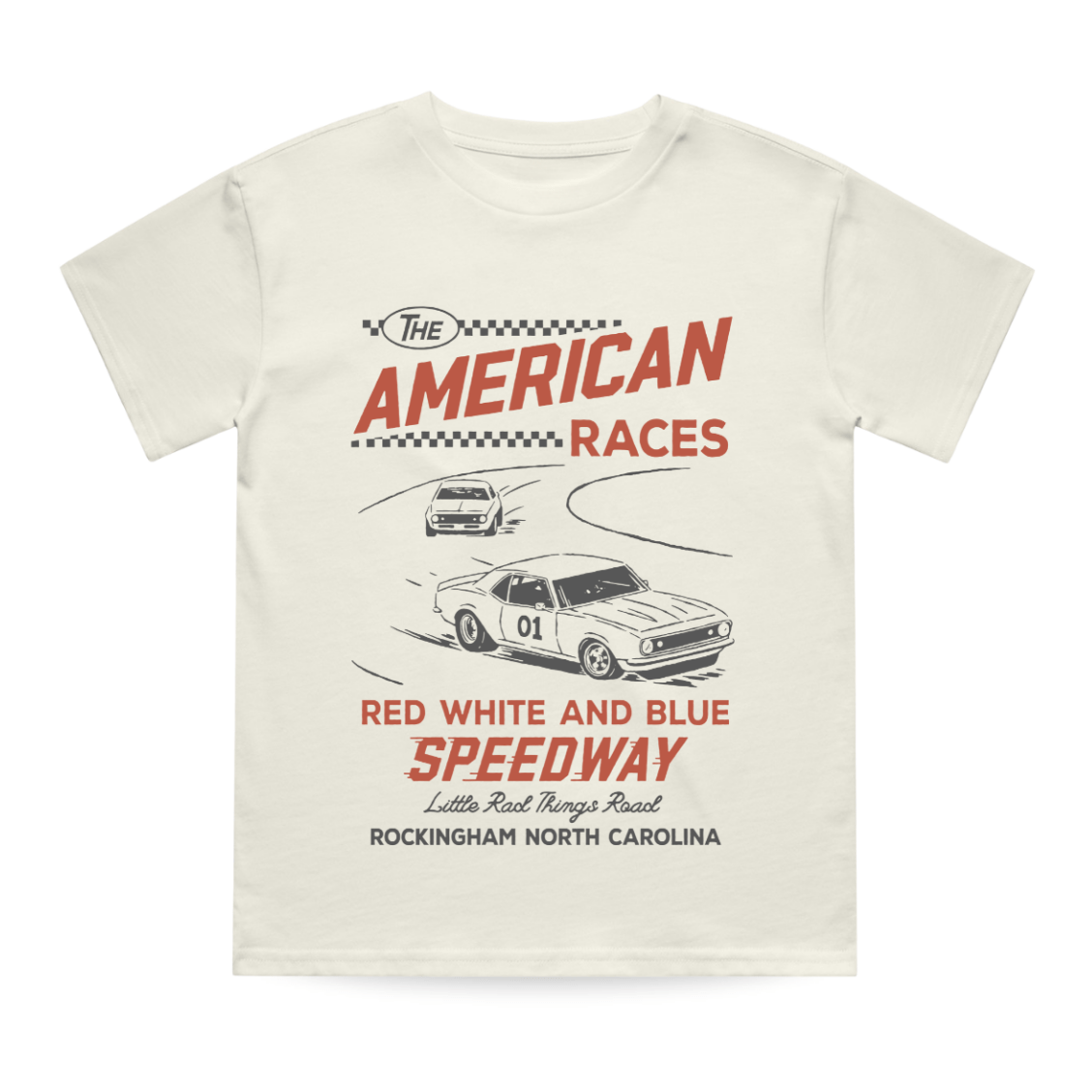 THE ALL AMERICAN RACES TEE - CREAM