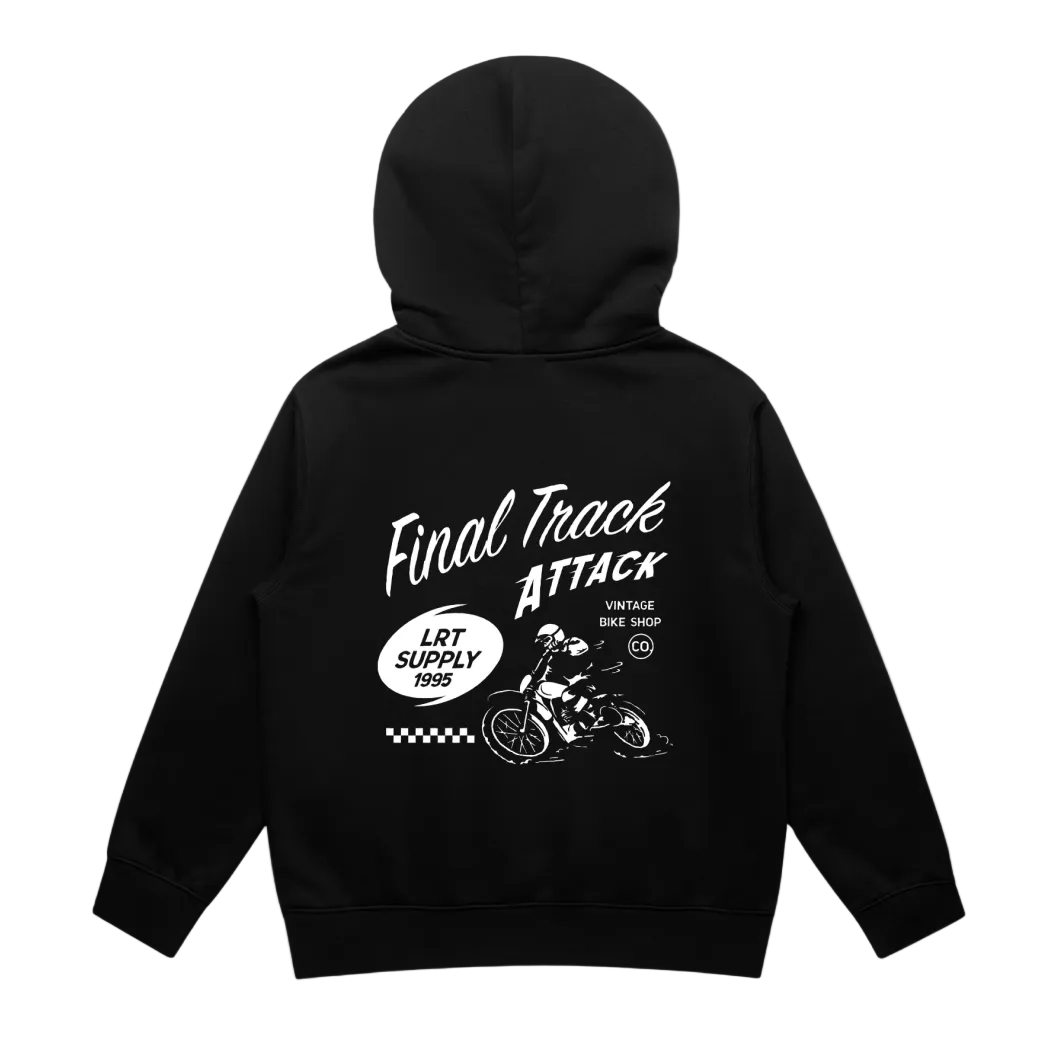 THE FINAL TRACK ATTACK HOODIE - RECYCLED BLACK
