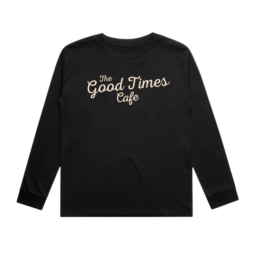 THE GOOD TIMES CAFE LONG SLEEVE - SOLID BLACK