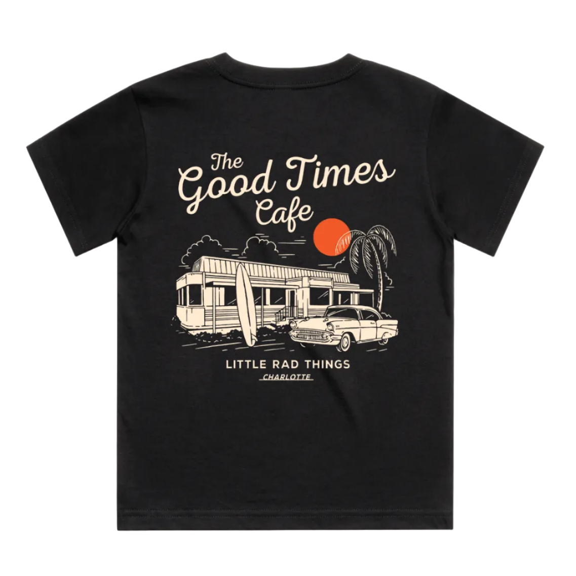 THE GOOD TIMES CAFE TEE - BLACK