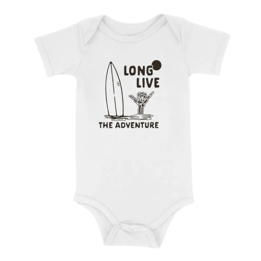 THE LONG LIVE ADVENTURE ONESIE - WHITE