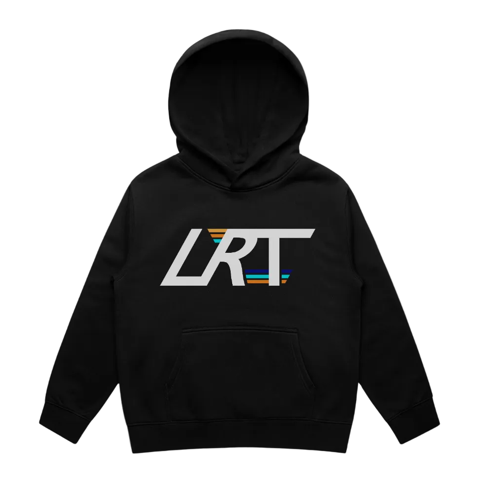 THE LRT WINGED LOGO HOODIE - RECYCLED BLACK