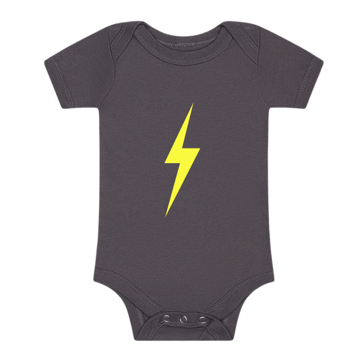 THE SPARK NEON YELLOW ONESIE - GREY
