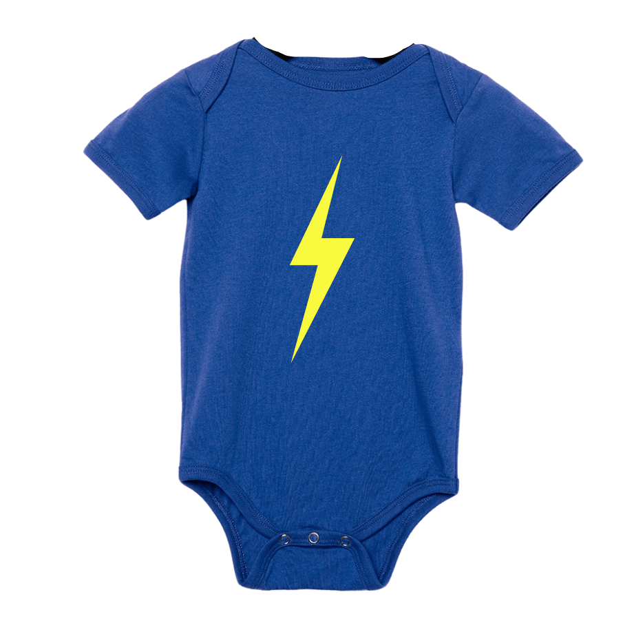 THE SPARK NEON YELLOW ONESIE - ROYAL