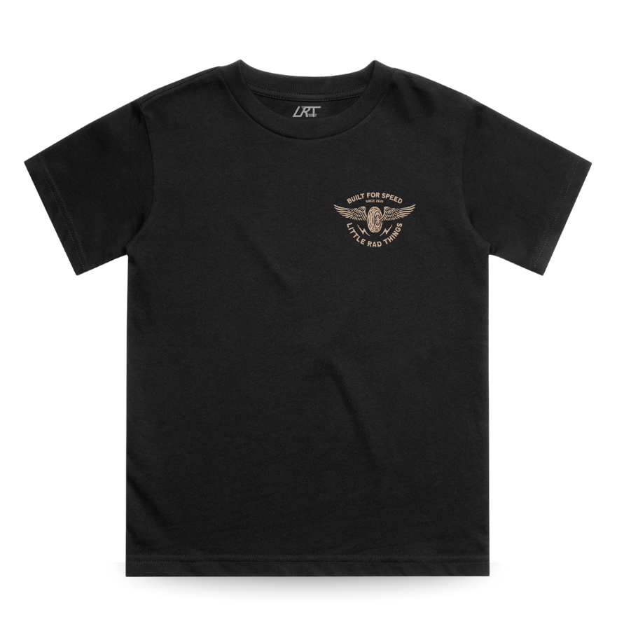 THE WINGED MECHANIC TEE - BLACK
