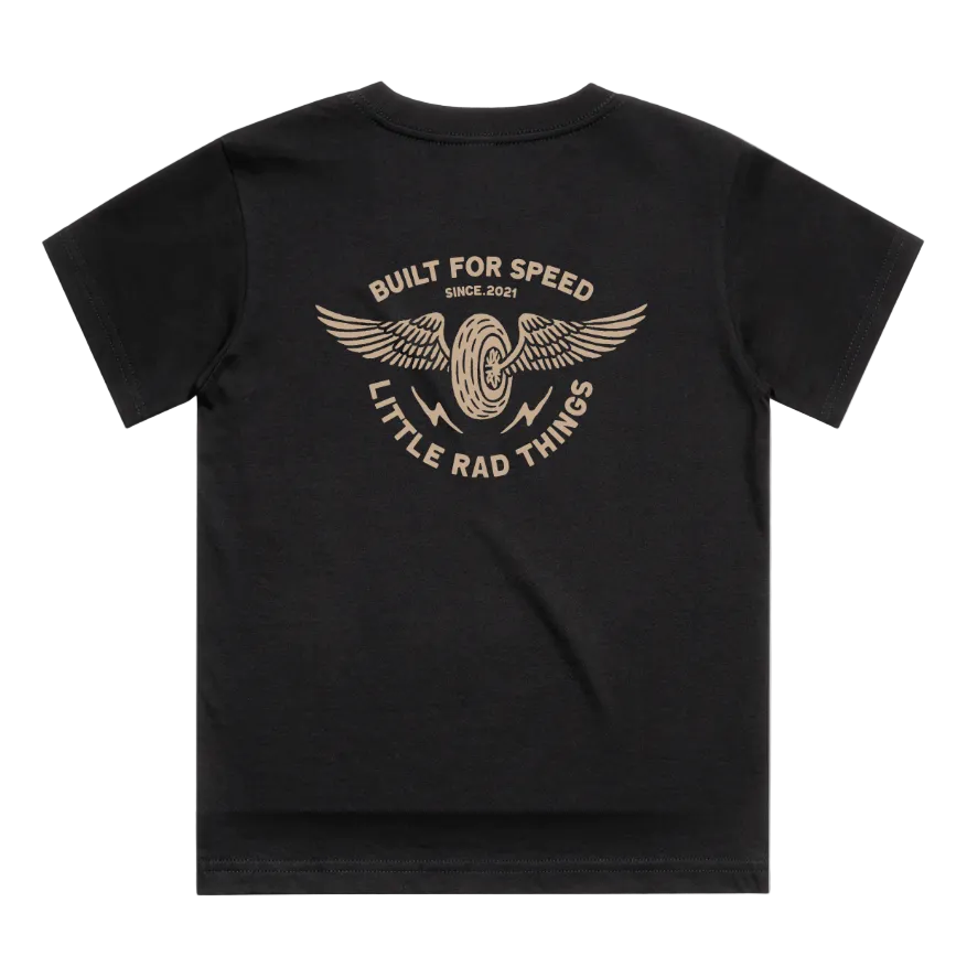 THE WINGED MECHANIC TEE - BLACK