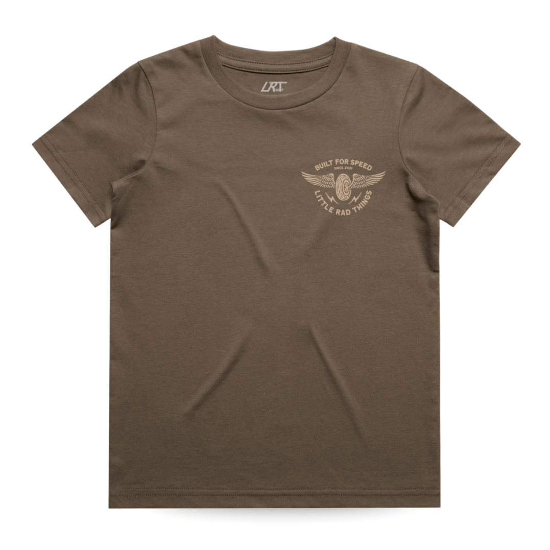 THE WINGED MECHANIC TEE - BROWN