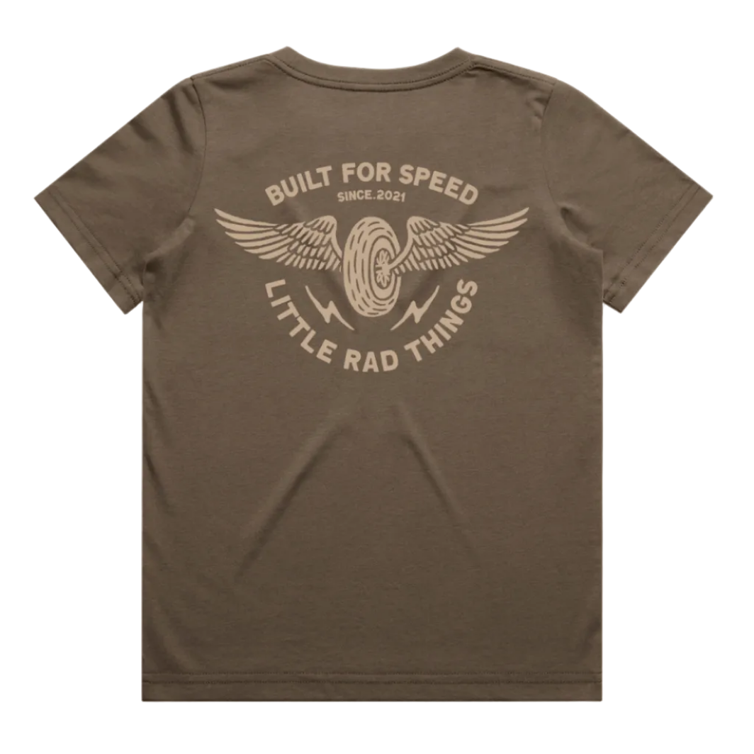 THE WINGED MECHANIC TEE - BROWN