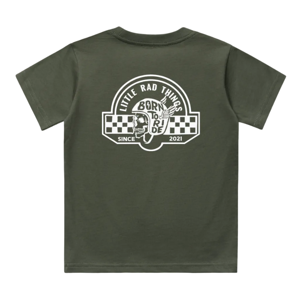 TIL DEATH DO WE RIDE TEE - OLIVE
