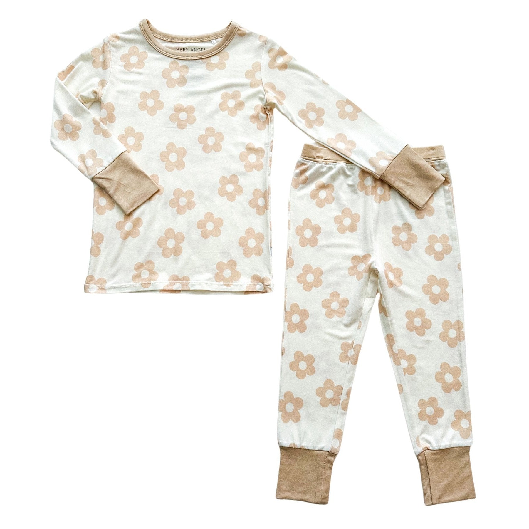 Blush Daisy Bamboo Kids Pajama Set