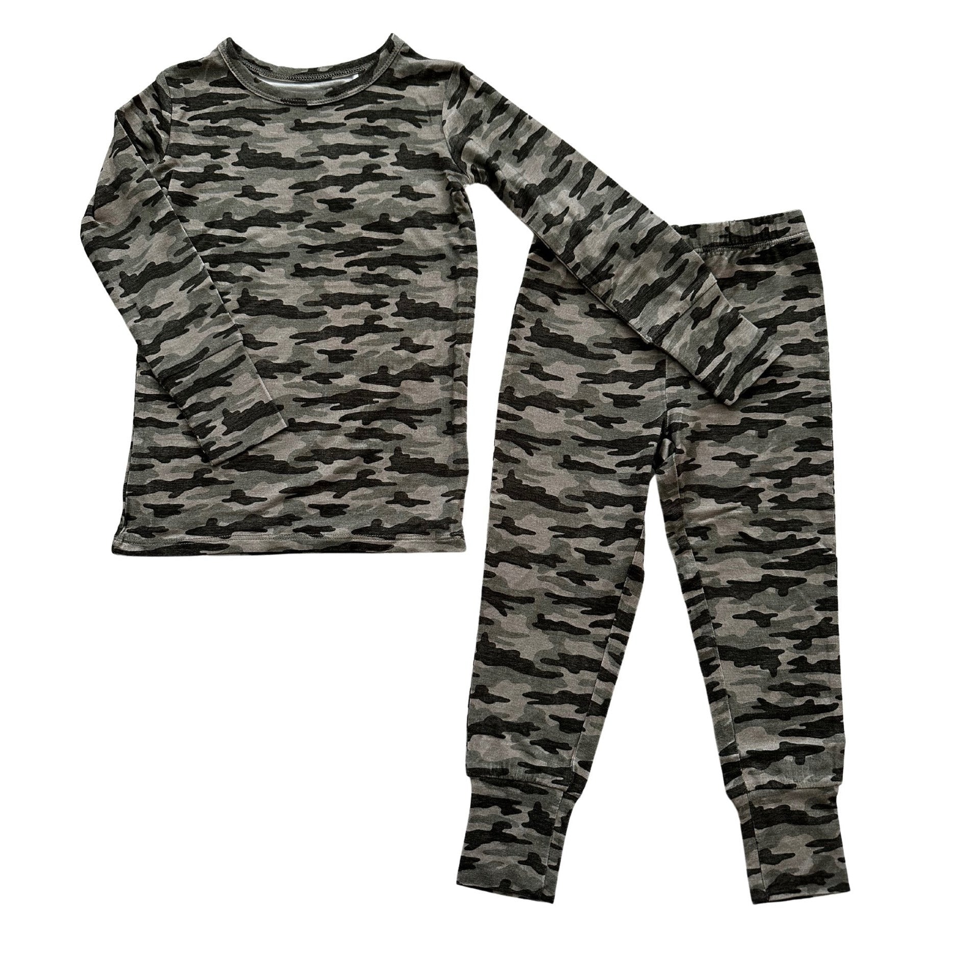 Camo Bamboo Two-Piece Pajama Set
