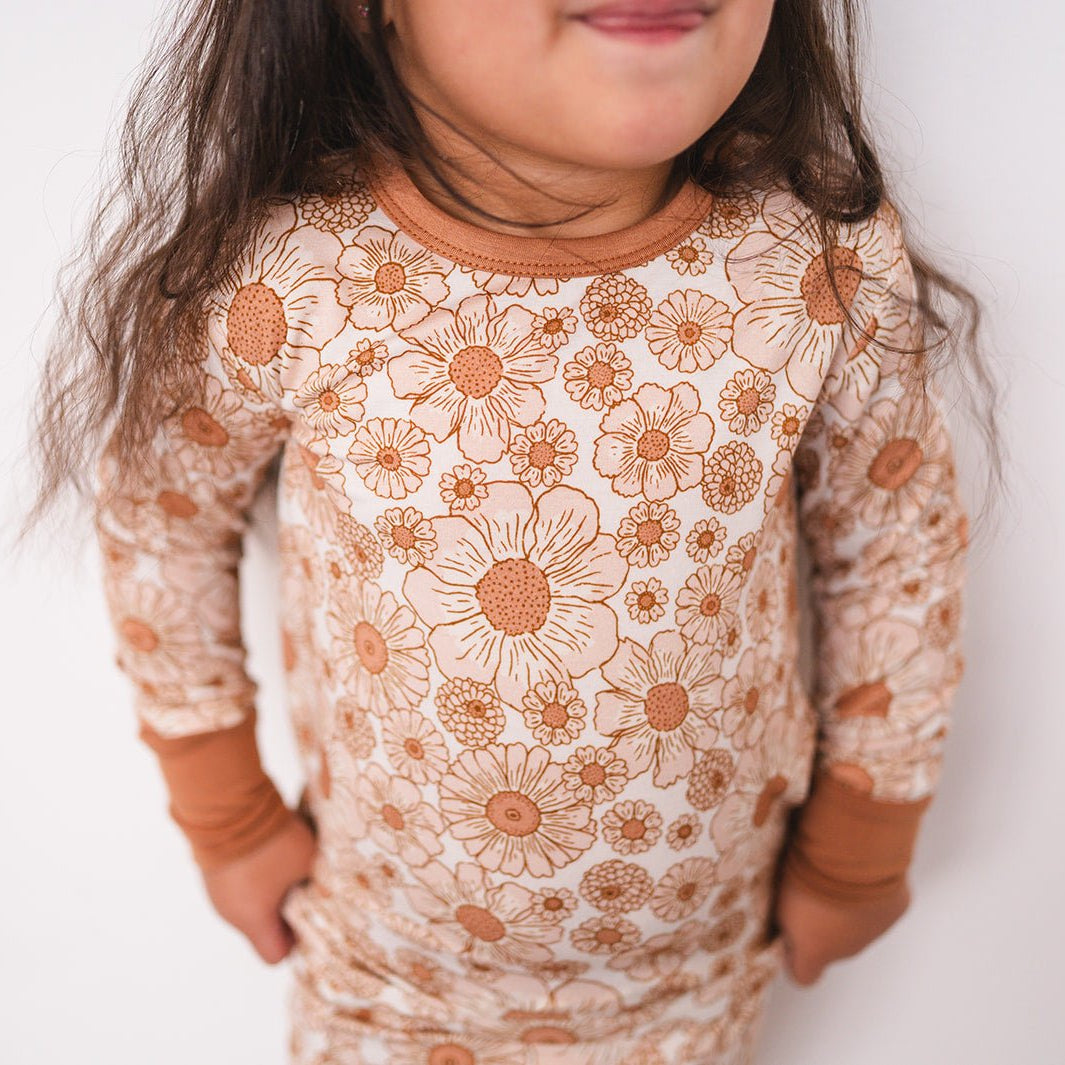 Flower Garden Bamboo Kids Pajama Set