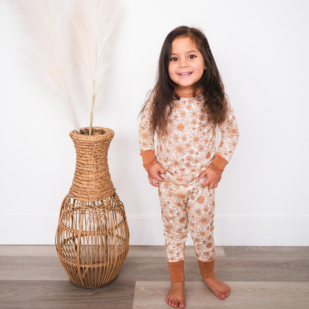 Flower Garden Bamboo Kids Pajama Set