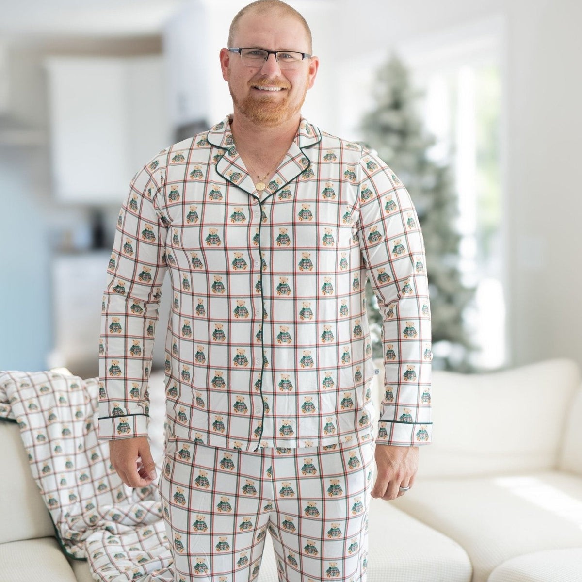 Vintage Teddy Unisex Adult Button Down Set
