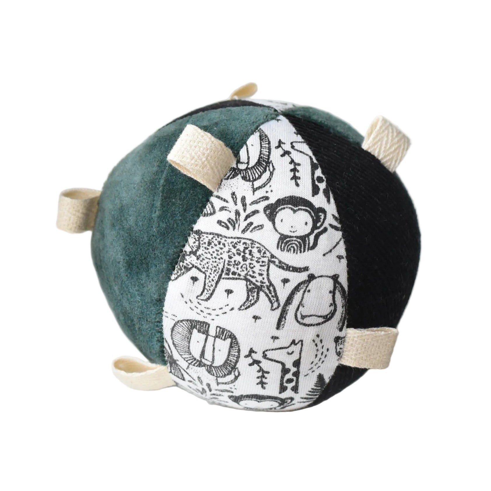 Taggy Ball with Rattle - Wild