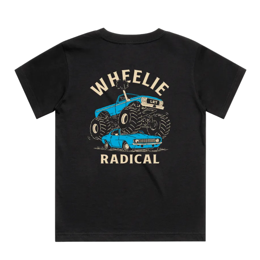 WHEELIE RADICAL TEE - BLUE EDITION