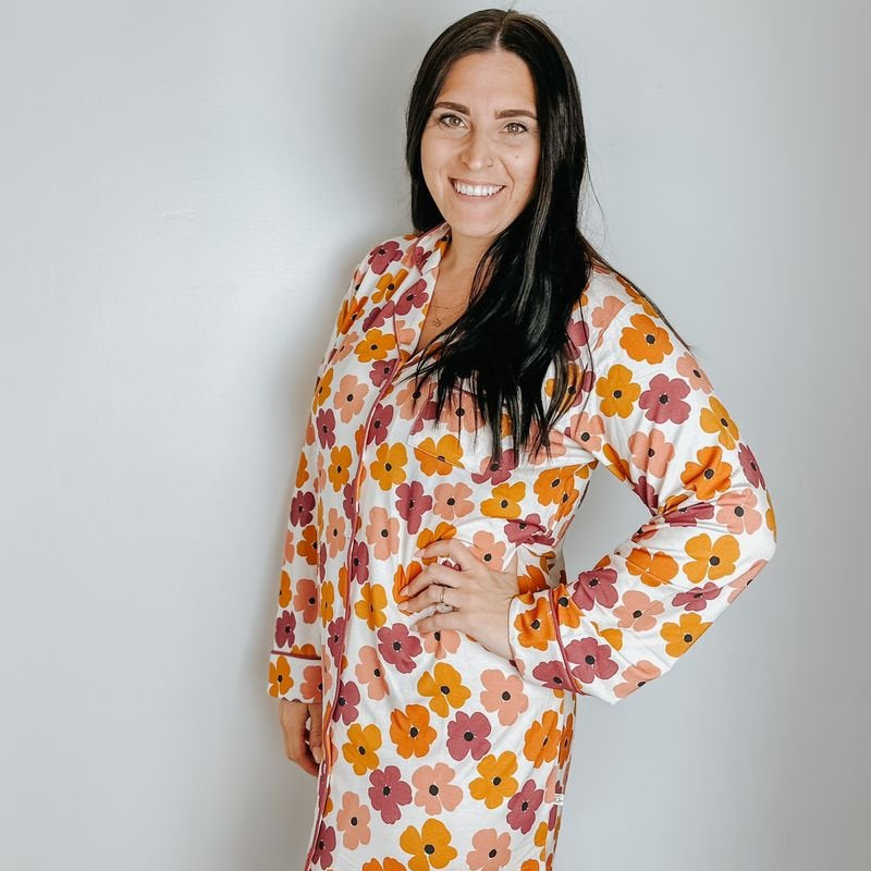 XL Blossom Women's Button Up Dress