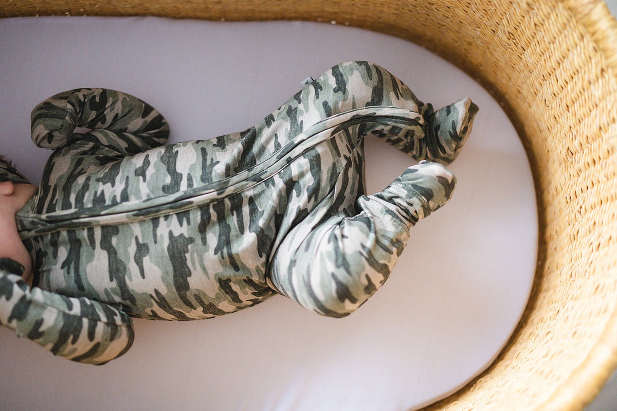 Camo Baby Pajamas |Zipper Romper